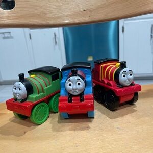 Set of 3 MY FIRST THOMAS Train PUSH ALONG -Thomas Percy James 2011 Mattel